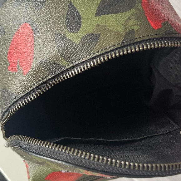 Like New Coach Camouflage Fairytale Rose w Star Mini Charlie Backpack - Picture 8 of 9